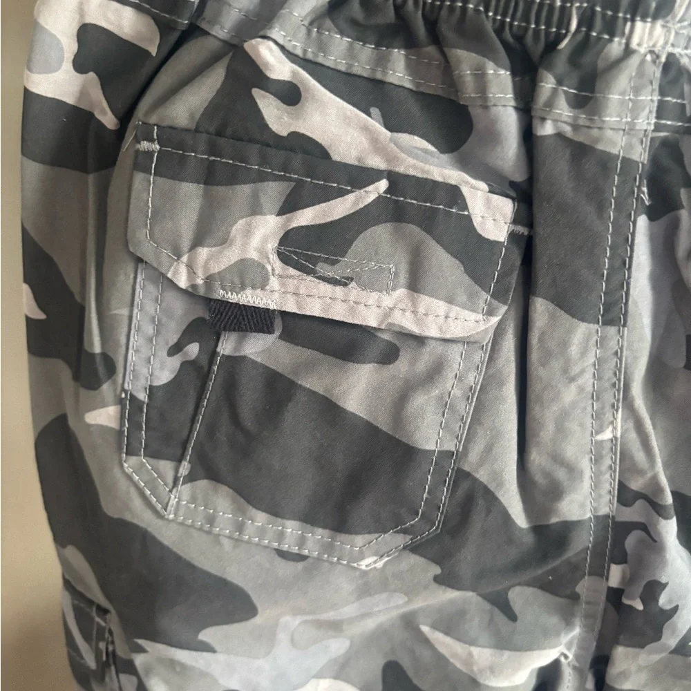 UNIVIBE Big Boys Stonedale Cotton Pull-On Cargo Shorts Size-XL Camouflage U